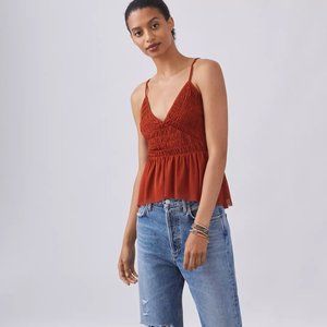 Anthropologie | NWT Mesh V-Neck Tank
